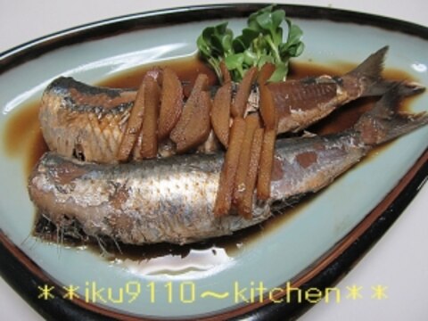 フライパン de　煮魚♪いわしの生姜煮